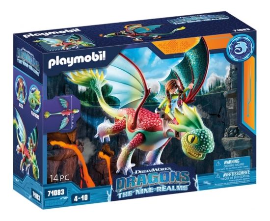 PLAYMOBIL 71083 Dragons: The Nine Realms - Feathers & Alex, construction toy