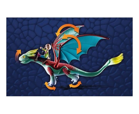 PLAYMOBIL 71083 Dragons: The Nine Realms - Feathers & Alex, construction toy