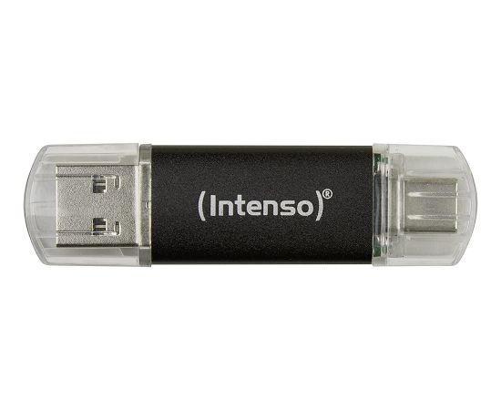 Intenso Twist Line 128 GB, USB stick (anthracite/transparent, USB-A 3.2 Gen 1, USB-C 3.2 Gen 1)