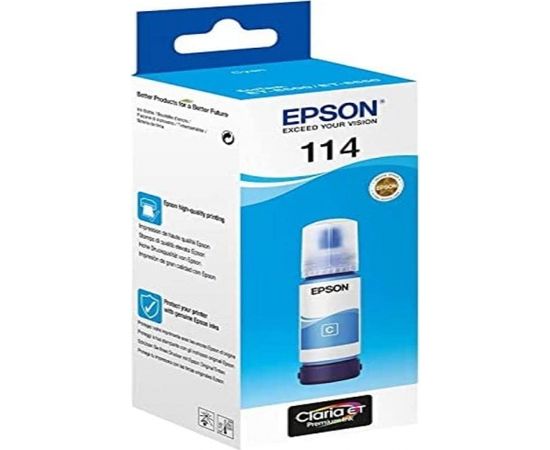 Epson Cyan Ink 114 EcoTank (C13T07B240)