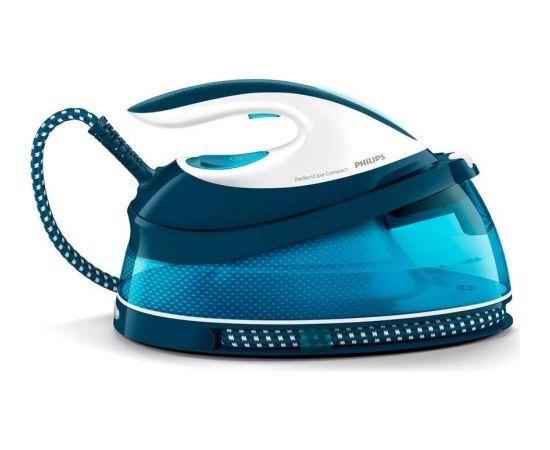 Philips PerfectCare Compact GC7840/20, steam iron station (blue/white)