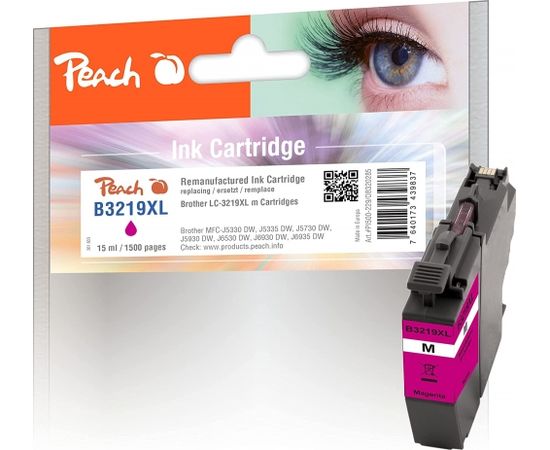 Peach Magenta Ink 320285 (Compatible with Brother LC-3219XLM)