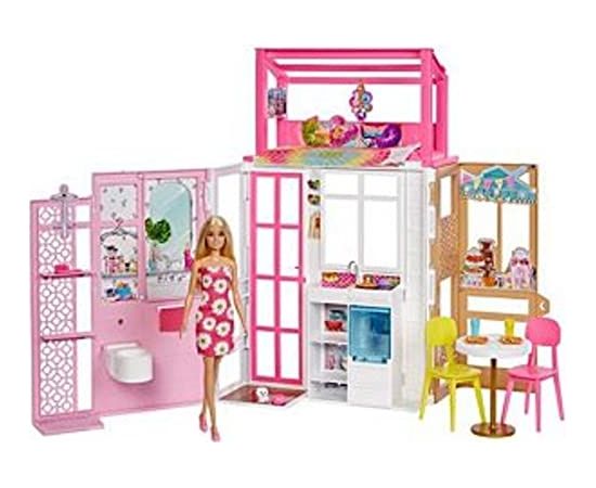 Mattel Barbie house and doll - HCD48