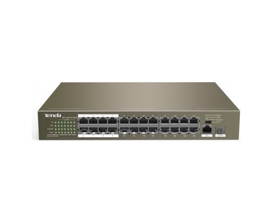 Ip-com Tenda TEF1126P-24-250W Fast Ethernet (10/100) Power over Ethernet (PoE) 1U Grey