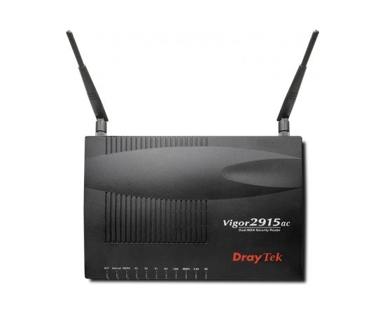 Dray Tek Draytek VIGOR2915AC wireless router Gigabit Ethernet Dual-band (2.4 GHz / 5 GHz) 4G Black Wireless Routers
