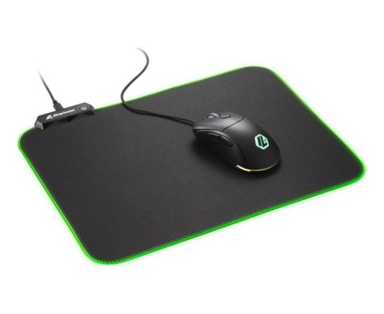 Sharkoon 1337 RGB V2 Gaming Mat 360, gaming mouse pad (black)