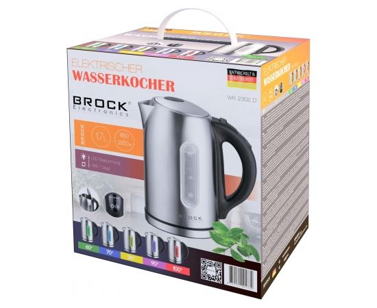 BROCK Elektriskā tējkanna.  1.7L, 2200W