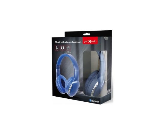 Austiņas Gembird Bluetooth stereo headset Blue