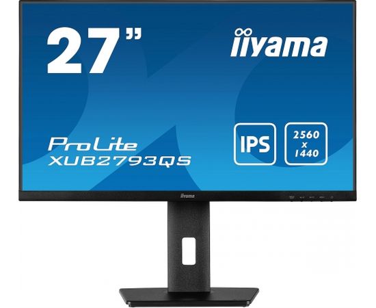 iiyama ProLite XUB2793QS-B1 - 27 - LED - QHD, AMD Free-Sync, IPS, black