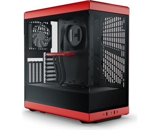 HYTE Y40, tower case (red/black, tempered glass)