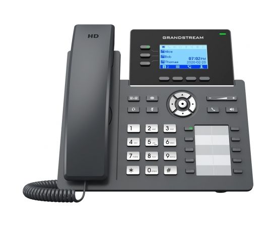 Grandstream Networks GRP2604P IP phone Black 3 lines LCD