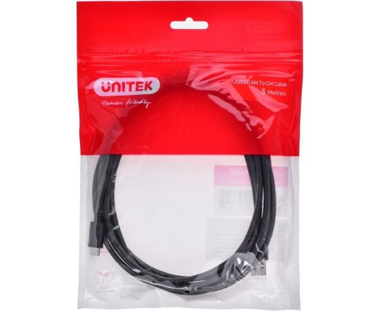 UNITEK USB CABLE 3.1 TYP-A - TYP-C M/M 3M