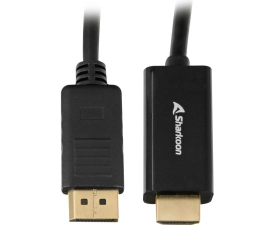 Sharkoon Displayport 1.2 to HDMI 4K Black 1m ACTIVE 4Kx2K 60hz cable adapter