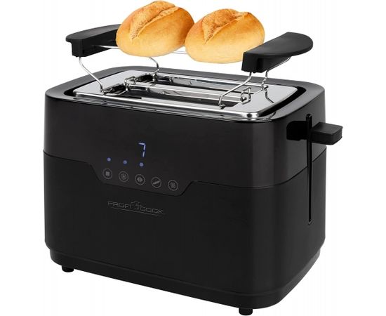 ProfiCook PC-TA 1244, toaster (black/black (matt))