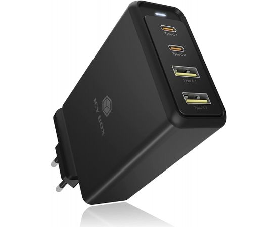 Raidsonic Icy Box IB-PS104-PD, charger (black, 4-port wall charger)