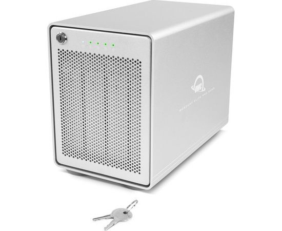 OWC Mercury Elite Pro Quad, Drive Enclosure (silver, USB 3.2 Gen 2, RAID Ready)