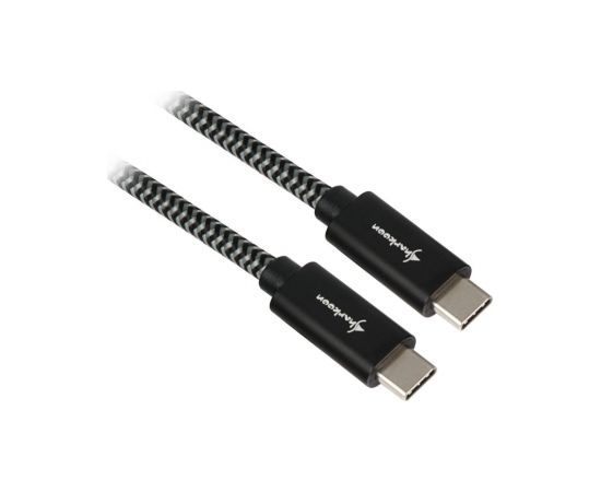 Sharkoon USB 3.1 C-C black / grey 0.5m - Aluminum + Braid