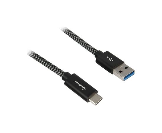 Sharkoon USB 3.1 A-C black / grey 0.5m - Aluminum + Braid
