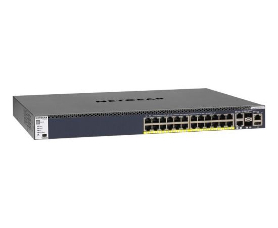 Netgear M4300-28G-PoE + PoE / GE / XG / MAN / 24 - 24x PoE +, PoE Budget 720W