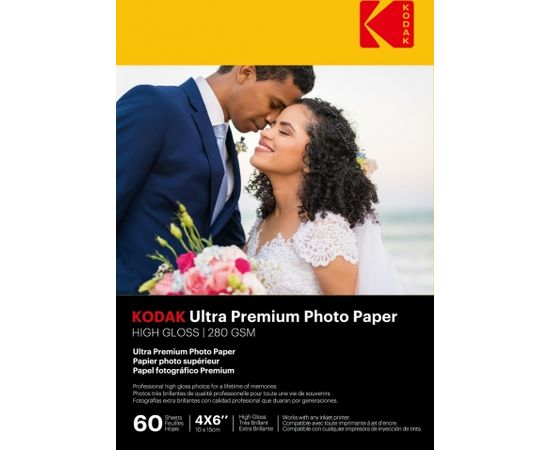 Kodak Ultra Prem Photo 280g 10.4 mil Glossy 4/6x20