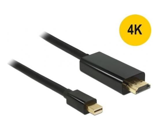 DeLOCK miniDP - HDMI A St-St - black 1m - Mini Displayport 1.1