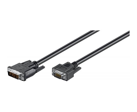 goobay DVI-I ->VGA black 2m, Cable black