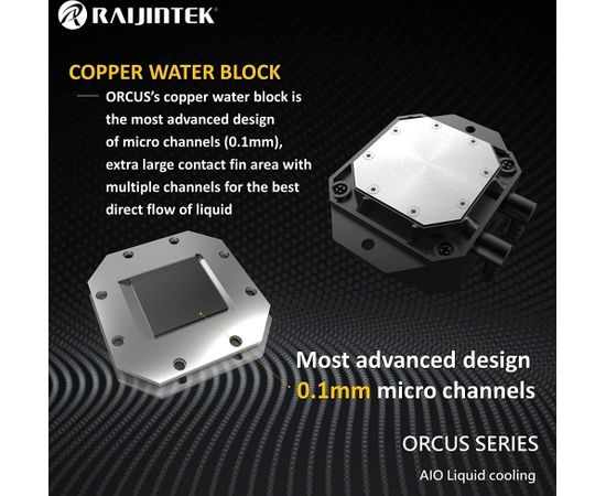 RAIJINTEK Orcus 140 RBW 140mm, water cooling (black, refillable)