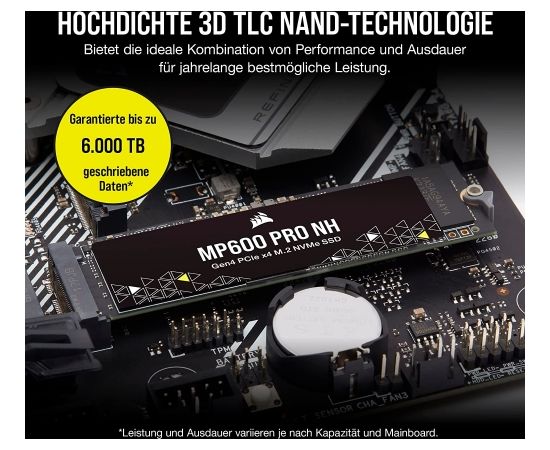 Corsair MP600 PRO NH SSD - 4TB - M.2, PCIe 4.0 x4