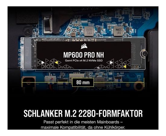 Corsair MP600 PRO NH SSD - 4TB - M.2, PCIe 4.0 x4