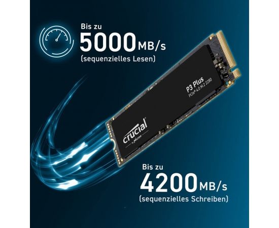 Crucial P3 Plus 4TB, SSD (PCIe 4.0 x4, NVMe, M.2 2280)