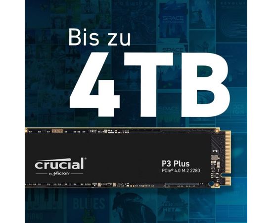 Crucial P3 Plus 4TB, SSD (PCIe 4.0 x4, NVMe, M.2 2280)