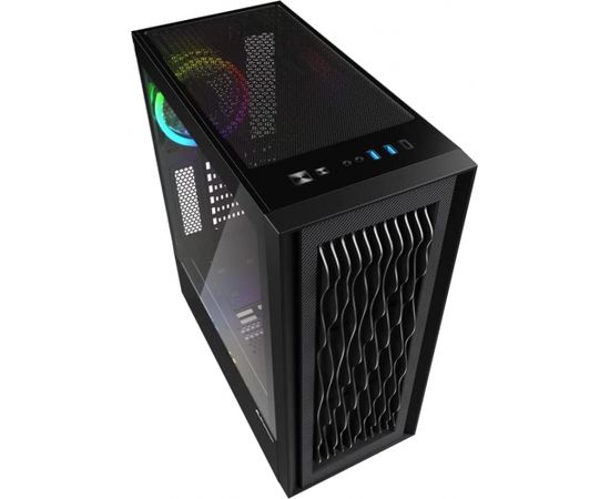 Sharkoon RGB WAVE, pc case (black, tempered glass side panel)