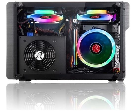 RAIJINTEK OPHION, tower case (black, tempered glass)