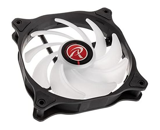 RAIJINTEK EOS 12 RBW ADD -2 120x120x25, case fan (black/transparent, 2 pieces, without controller)