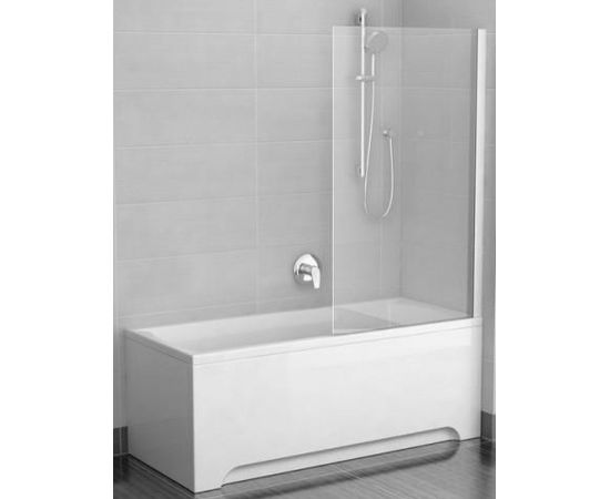 Ravak vannas siena CVS1, 800 mm, h=1500, labā puse, spīdīgs/caurspīdīgs stikls