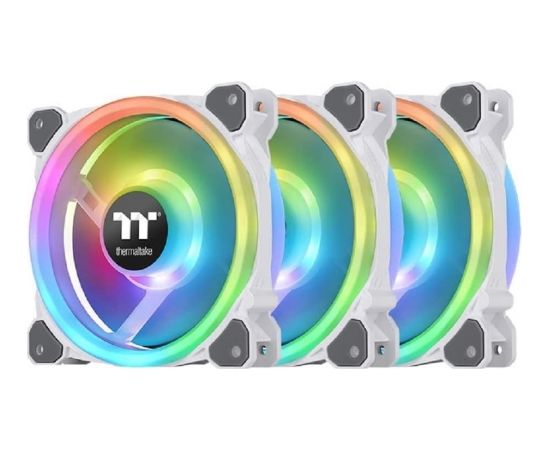 Thermaltake Riing Trio 12 RGB Radiator Fan White TT Premium Edition, case fan (white, pack of 3 incl. controller)