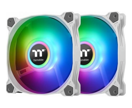 Thermaltake Pure Duo 12 ARGB Sync Radiator Fan, case fan (white / transparent, set of 2, 1x controller)