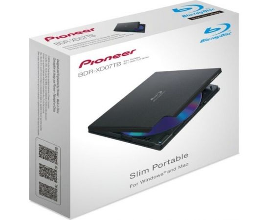 Pioneer BDR-XD07TB, Blu-ray burner (black, USB 3.2 Gen 1)