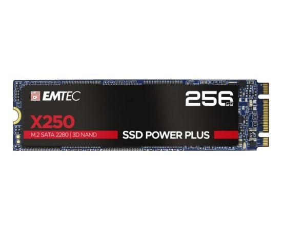 Emtec X250 SSD Power Plus 256 GB Solid State Drive (SATA 6 GB / s, M.2)