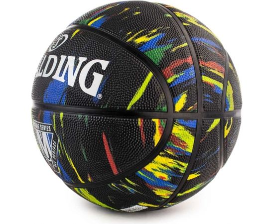Basketbola Bumba SPALDING MARBLE 7 IZMĒRS MELNS Basketbolam