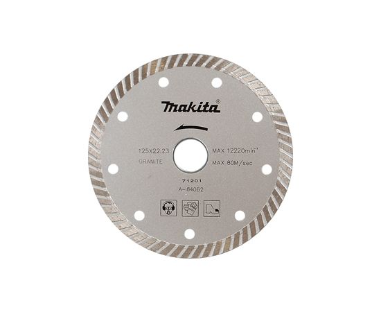 Dimanta griešanas disks Makita Turbo; 125 mm