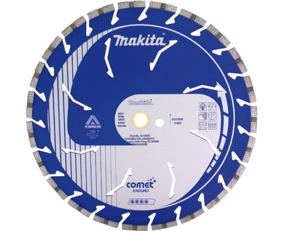 Dimanta griešanas disks Makita Comet Rapid; 115 mm