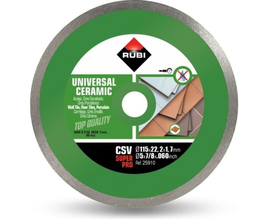 Dimanta griešanas disks Rubi CSV 115 PRO; 115 mm