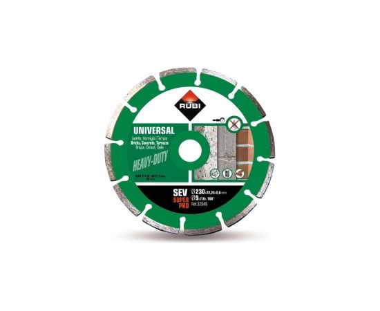 Dimanta griešanas disks Rubi SEV 230 PRO; 230 mm