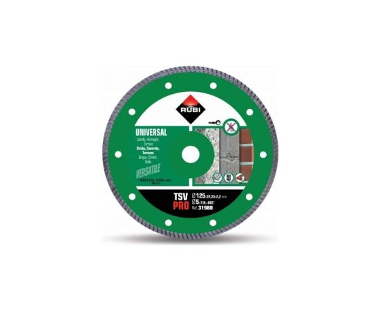 Dimanta griešanas disks Rubi TSV 125 PRO; 125 mm