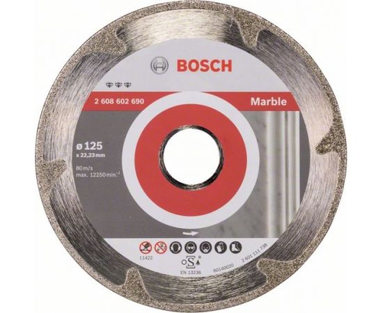 Dimanta griešanas disks Bosch BEST FOR MARBLE; 125 mm