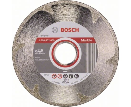Dimanta griešanas disks Bosch BEST FOR MARBLE; 115 mm