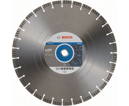 Dimanta griešanas disks Bosch BEST FOR STONE; 450 mm