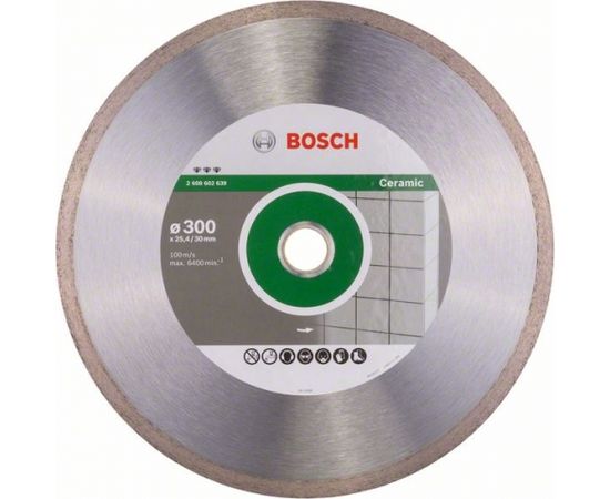 Dimanta griešanas disks Bosch PROFESSIONAL FOR CERAMIC; 300 mm