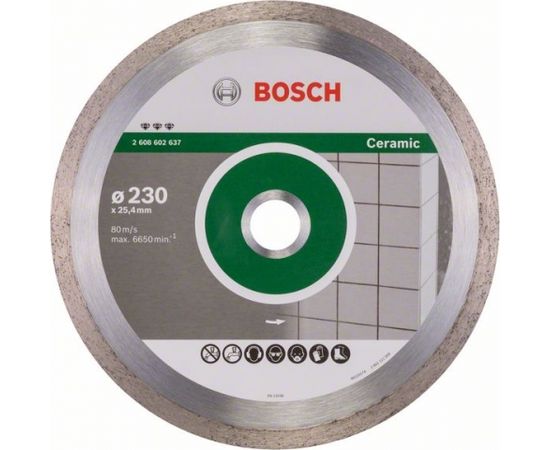 Dimanta griešanas disks Bosch PROFESSIONAL FOR CERAMIC; 230 mm